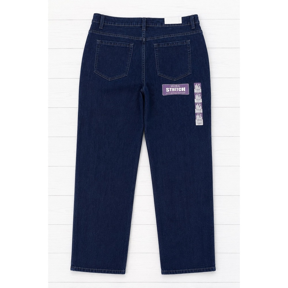 Gloria Vanderbilt Amanda Jeans Ultra Stretch Tapered Tummy Slimmer Blue 18W Shrt